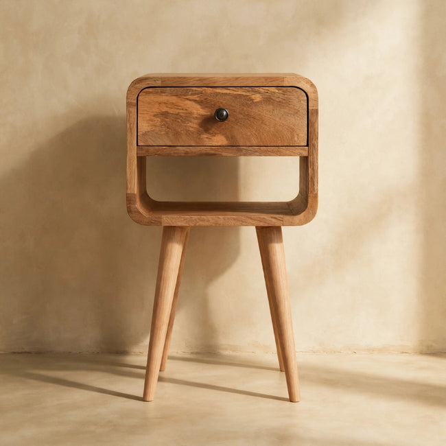 Mini Oak-ish Curve Lower Bedside