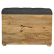 Black Tweed 1 Drawer Bench