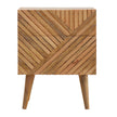 Lille 2 Drawer Oak-ish Bedside