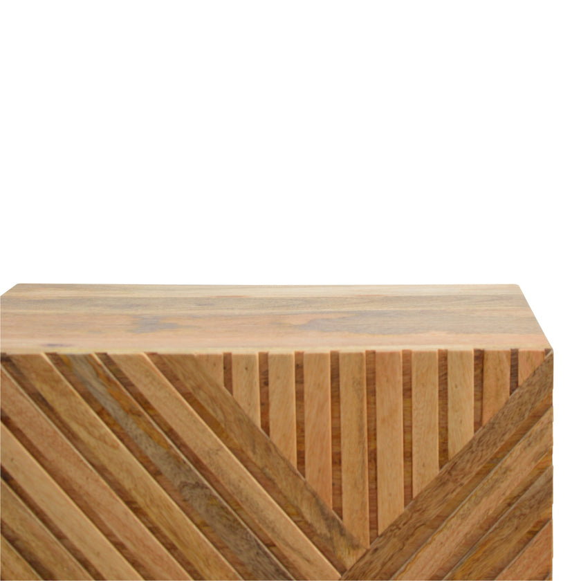 Lille 2 Drawer Oak-ish Bedside