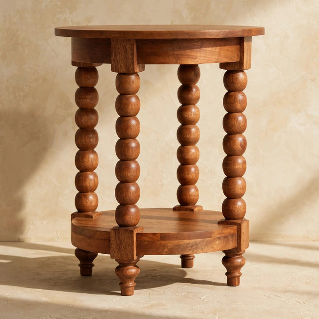 Spindle Round Side Table
