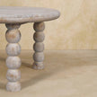 Salted Oak mango wood coffee table as a centerpiece in a living space