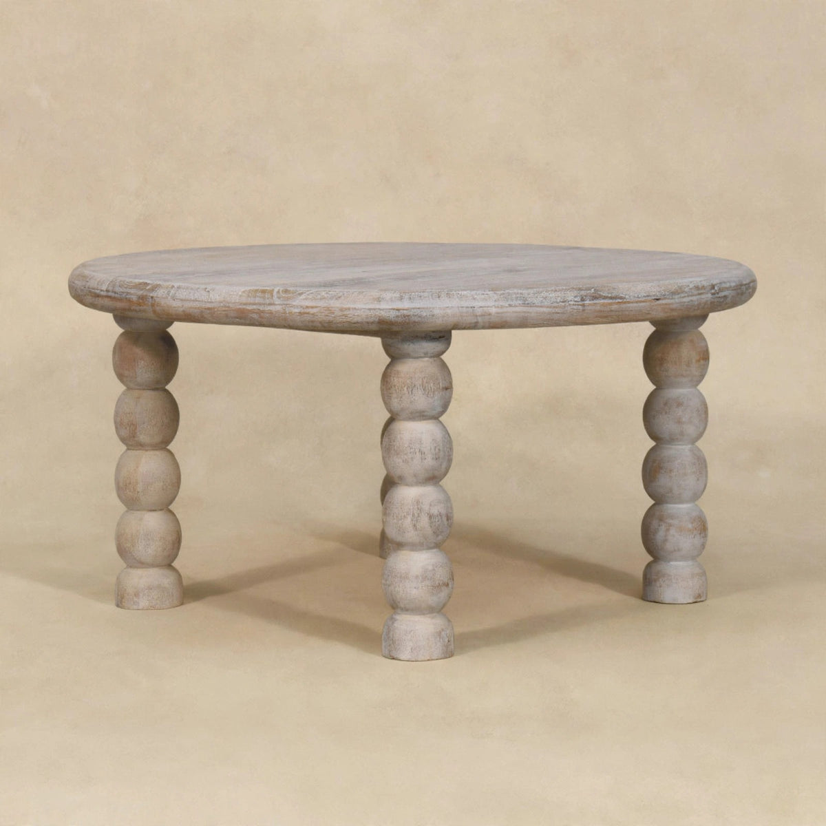 Salted Oak coffee table with a natural weathered tone in a room setting